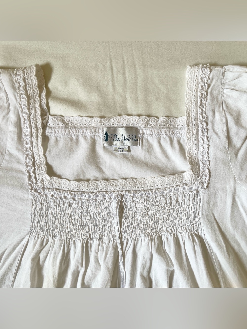 Vintage Cotton Victorian-Inspired Nightgown
